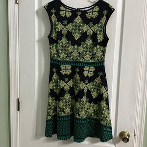 New York & Company Green/Black dress.